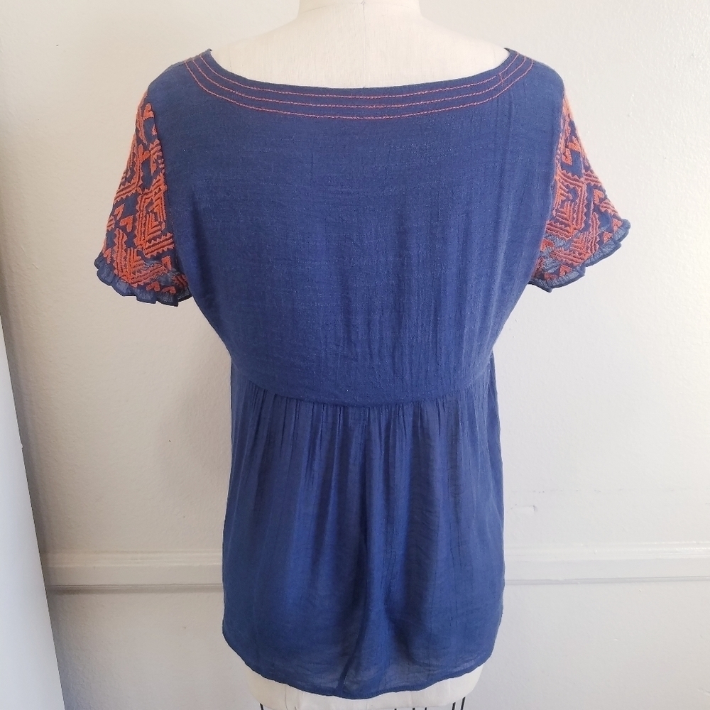 THML | Embroidery short sleeve top, S - Picture 4 of 7